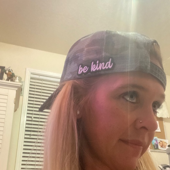 Pink Logo Camo Trucker Hat - Picture 2 of 3